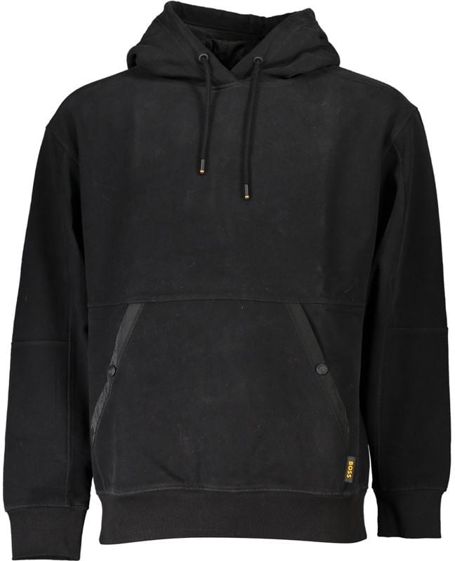 Boss Hugo Boss Black Cotton Mens Sweatshirt Zwart