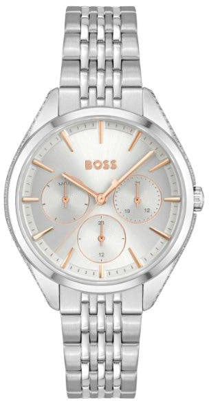 Boss Hugo Boss Saya Dameshorloge 38mm HB1502640 Zilver
