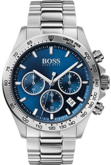 Boss BOSS HB1513755 HERO  Horloge   Staal  Zilverkleurig  Ø  43 mm Zilver