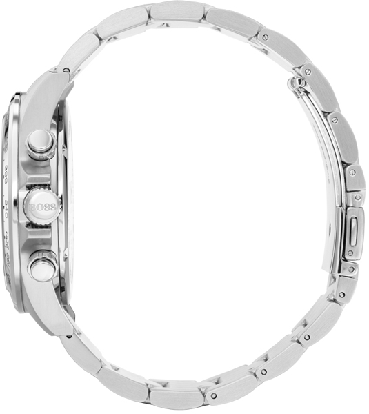 Boss BOSS HB1513755 HERO  Horloge   Staal  Zilverkleurig  Ø  43 mm Zilver