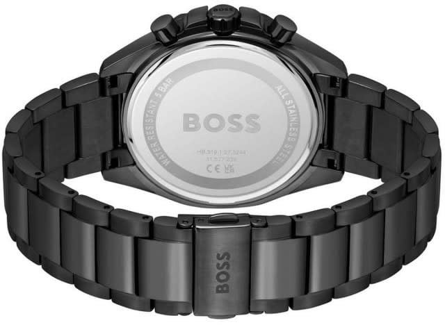 Boss BOSS Horloge HB1514016 Cloud Staal met Zwarte Coating Quartz Chronograaf 44mm Divers