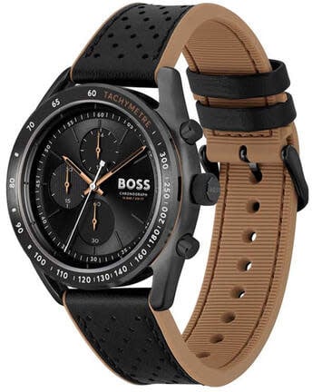 Boss BOSS HB1514022 CENTER COURT Herenhorloge 44mm Zwart