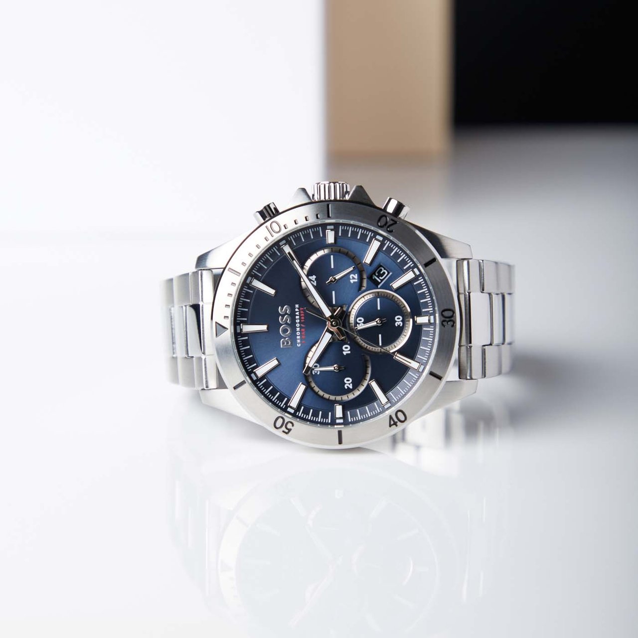 Boss BOSS HB1514069 TROPER Herenhorloge 44mm Zilver