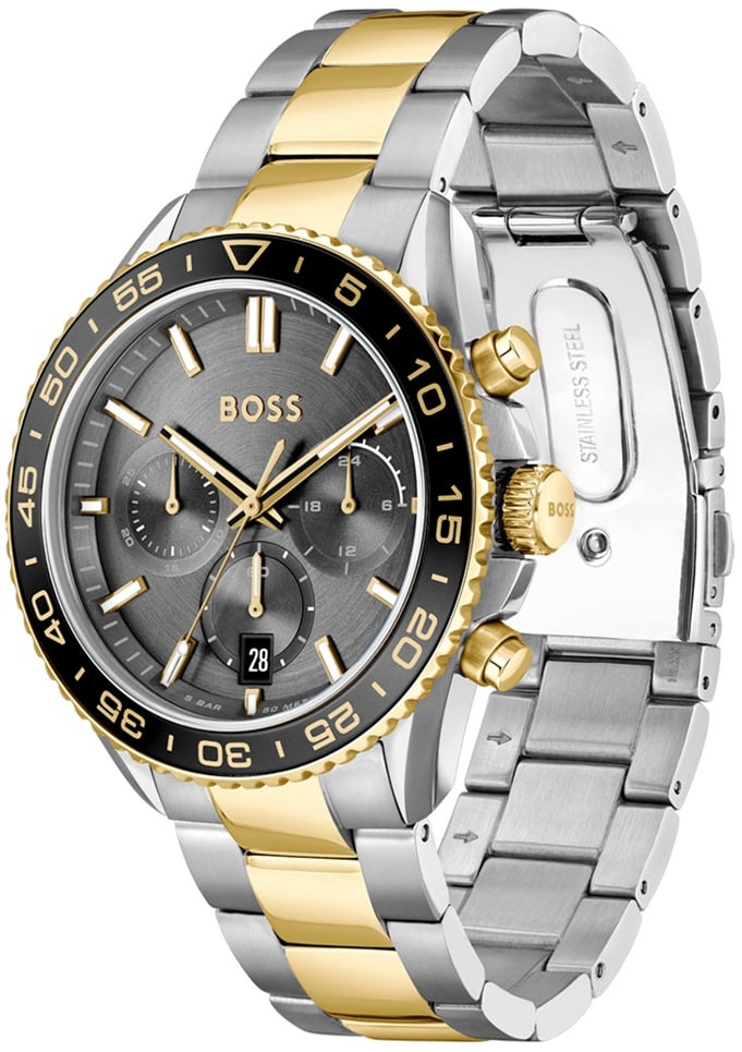 Boss BOSS HB1514144 RUNNER Herenhorloge 43mm Zilver