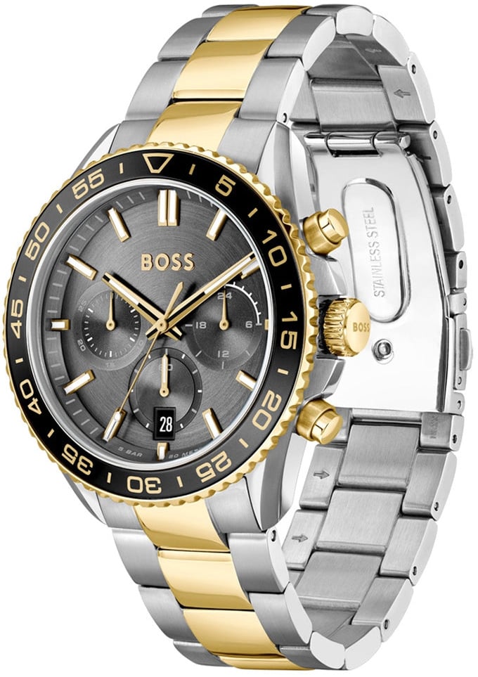 BOSS HB1514144 RUNNER Herenhorloge 43mm Zilver