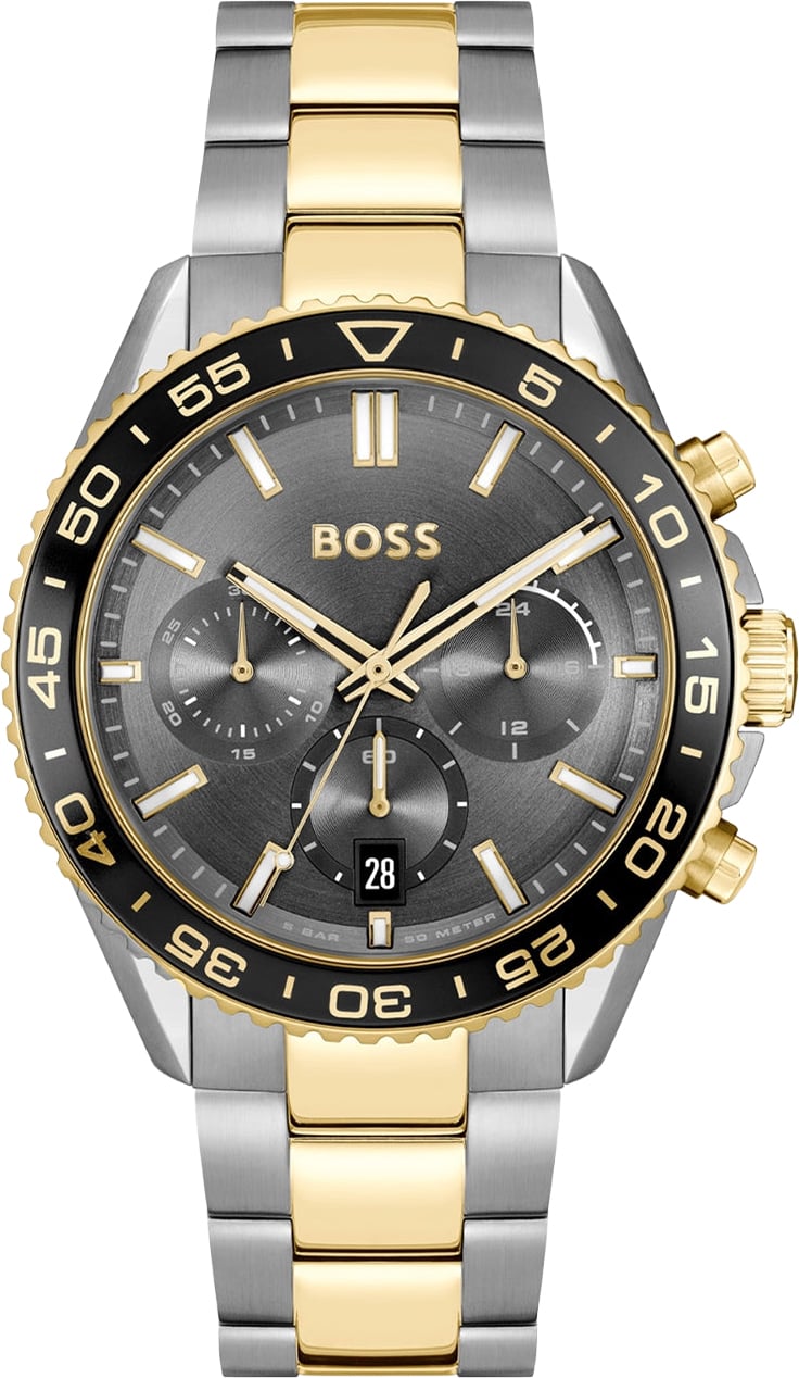 BOSS HB1514144 RUNNER Herenhorloge 43mm Zilver
