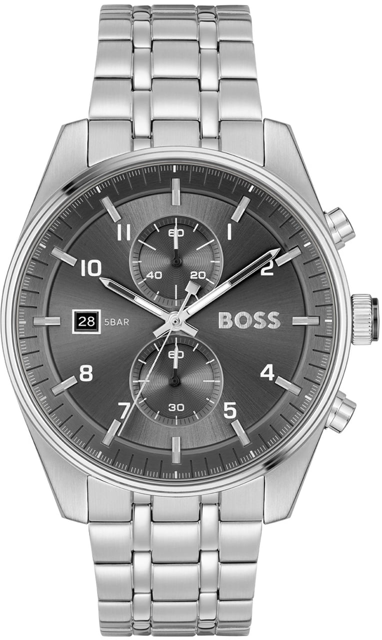Boss BOSS HB1514151 SKYTRAVELLER Herenhorloge 44mm Zilver