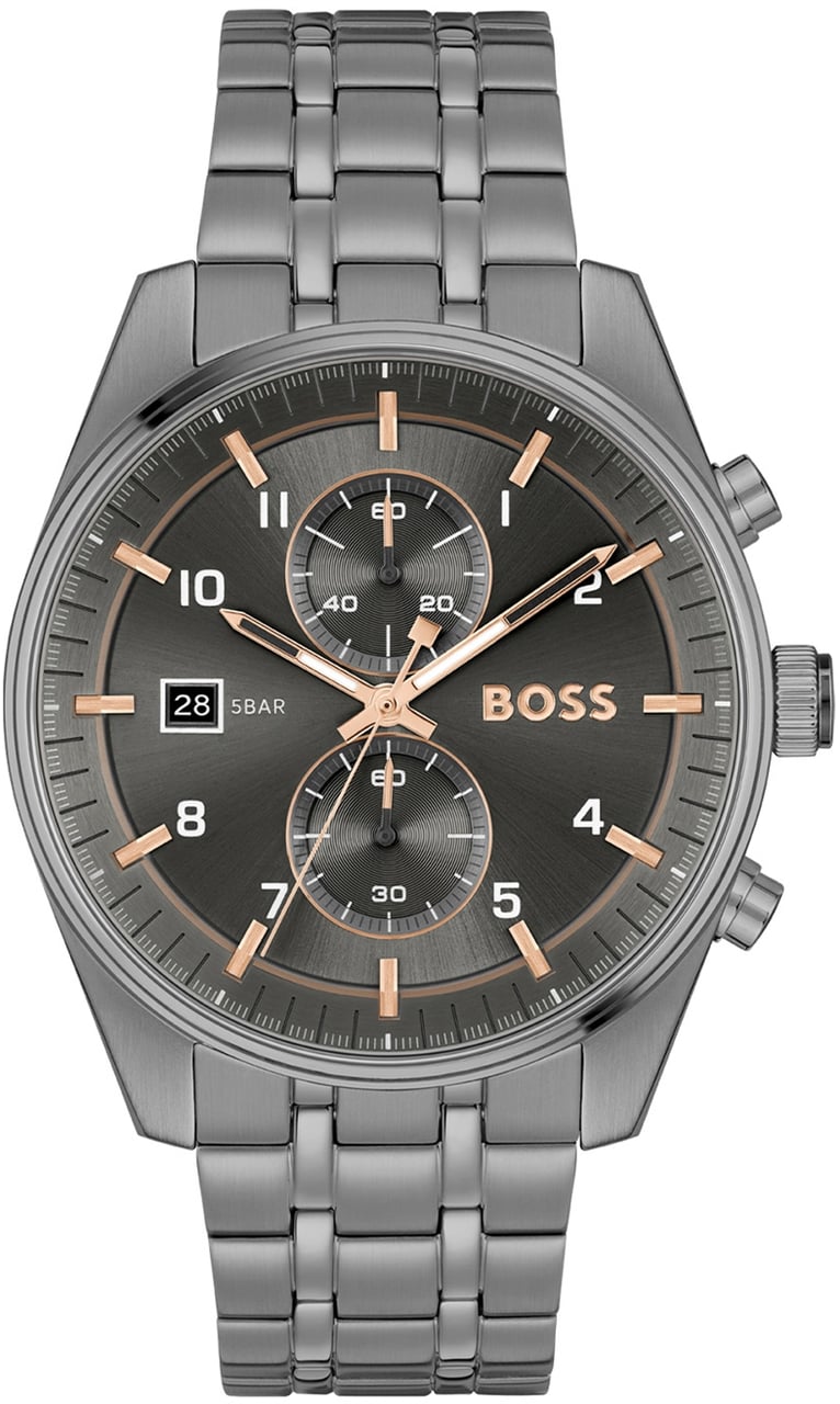 Boss BOSS HB1514153 SKYTRAVELLER Herenhorloge 44mm Grijs