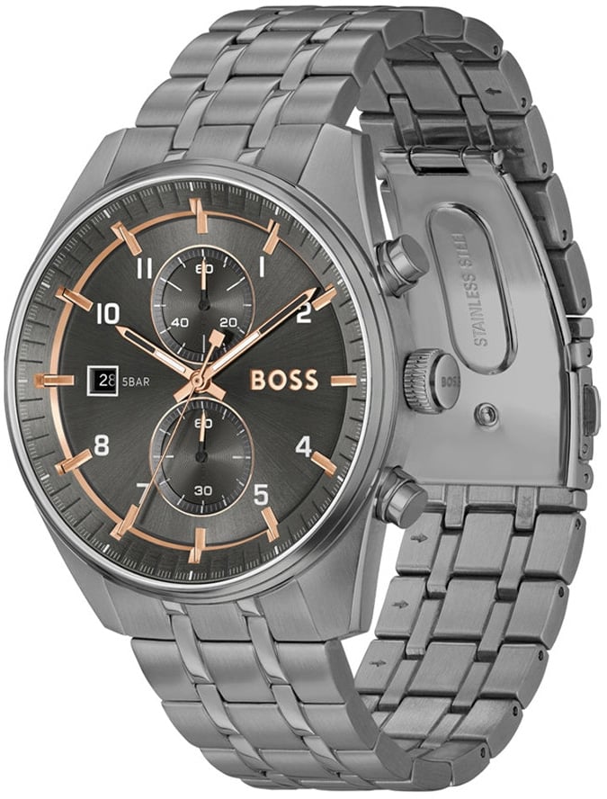 BOSS HB1514153 SKYTRAVELLER Herenhorloge 44mm Grijs