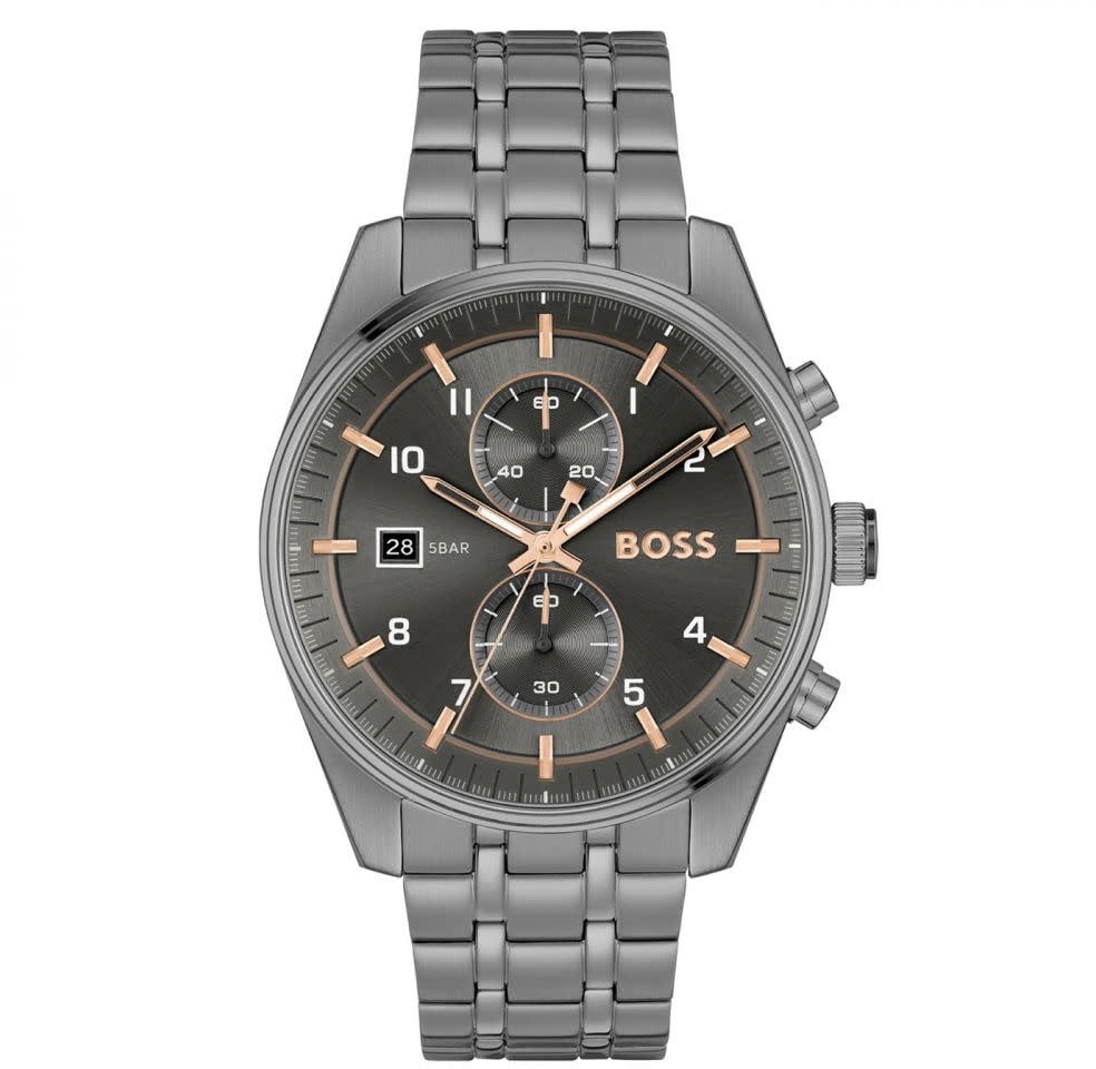 Boss BOSS HB1514153 SKYTRAVELLER Herenhorloge 44mm Grijs