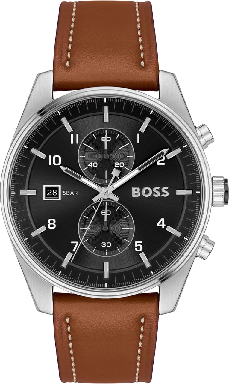 BOSS HB1514161 SKYTRAVELLER Herenhorloge 44mm Zilver