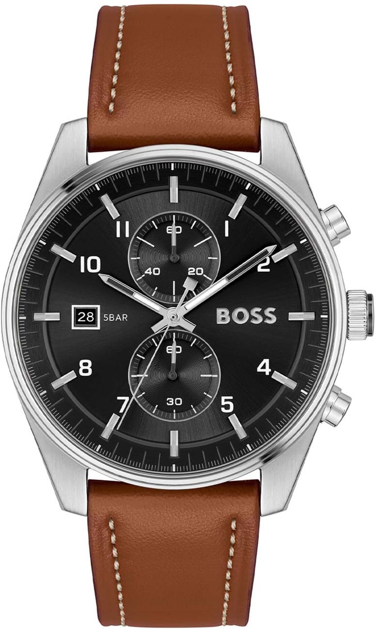 Boss BOSS HB1514161 SKYTRAVELLER Herenhorloge 44mm Zilver