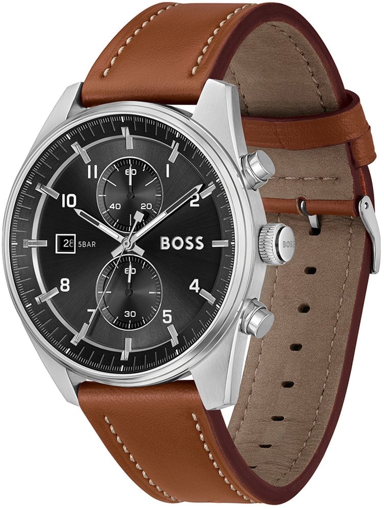 BOSS HB1514161 SKYTRAVELLER Herenhorloge 44mm Zilver