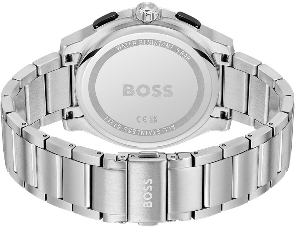 Boss BOSS HB1514191 PEAK 2.0 Herenhorloge Chrono 44mm Zilver
