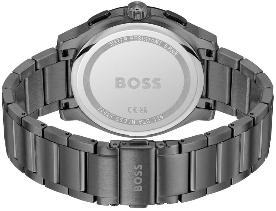 Boss BOSS HB1514192 PEAK 2.0 Herenhorloge Chrono 44mm Zwart
