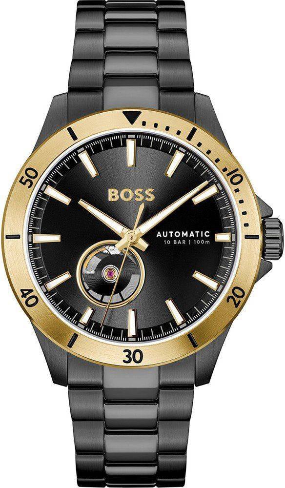 Boss BOSS HB1514203 TROPER AUTOMATIC Herenhorloge 42mm Zwart