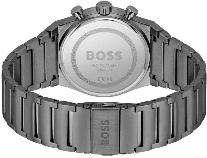 Boss HB hrn stl gr ip CANDOR CHRONO 41mm Zwart
