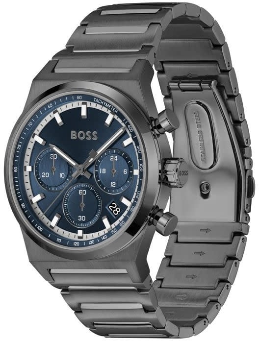 Boss HB hrn stl gr ip CANDOR CHRONO 41mm Zwart
