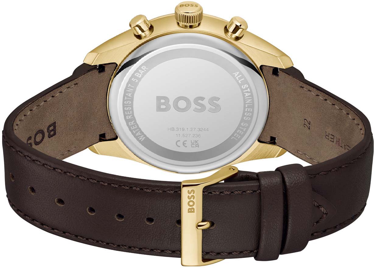 Boss HB hrn lr br GRAND PRIX 44mm Goud