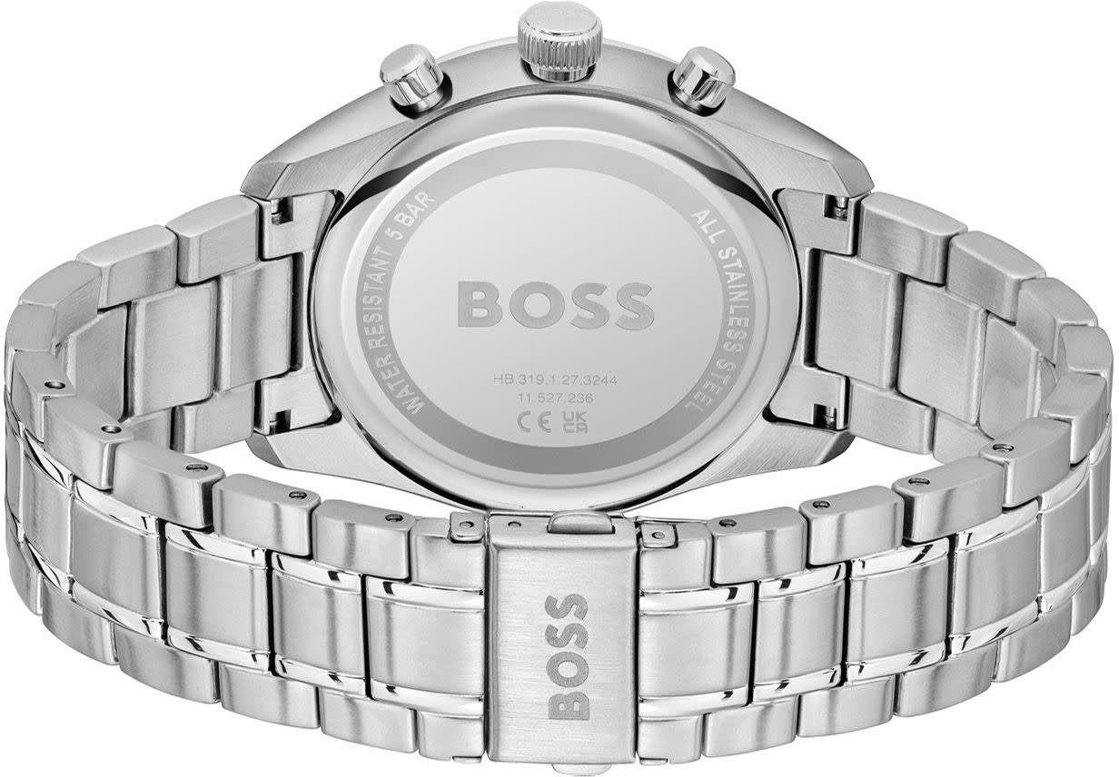 Boss HB hrn stl stl GRAND PRIX 44mm Zilver