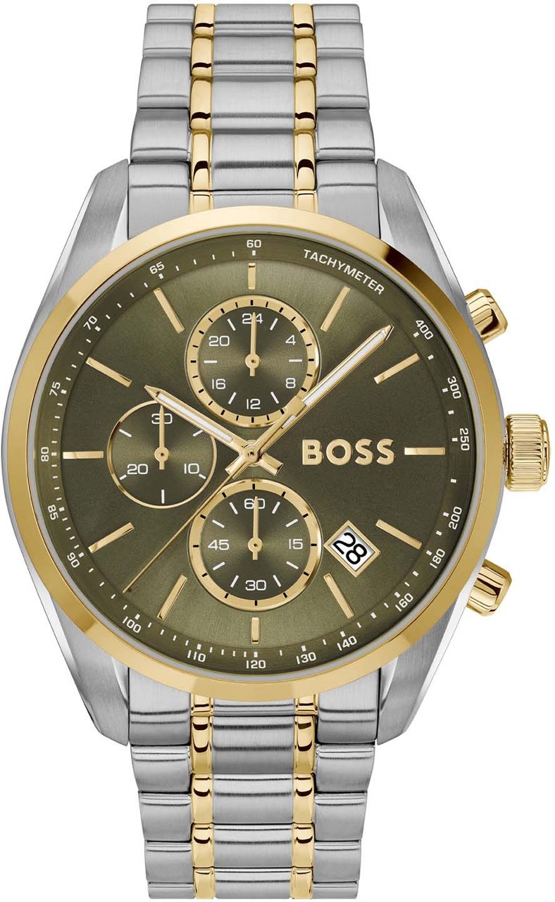 Boss HB hrn bico GRAND PRIX 44mm Zilver