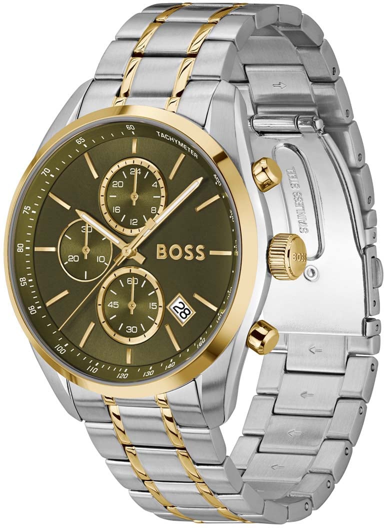 Boss HB hrn bico GRAND PRIX 44mm Zilver