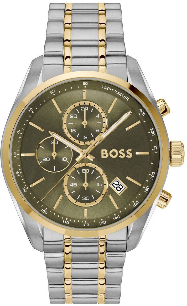Boss HB hrn bico GRAND PRIX 44mm Zilver