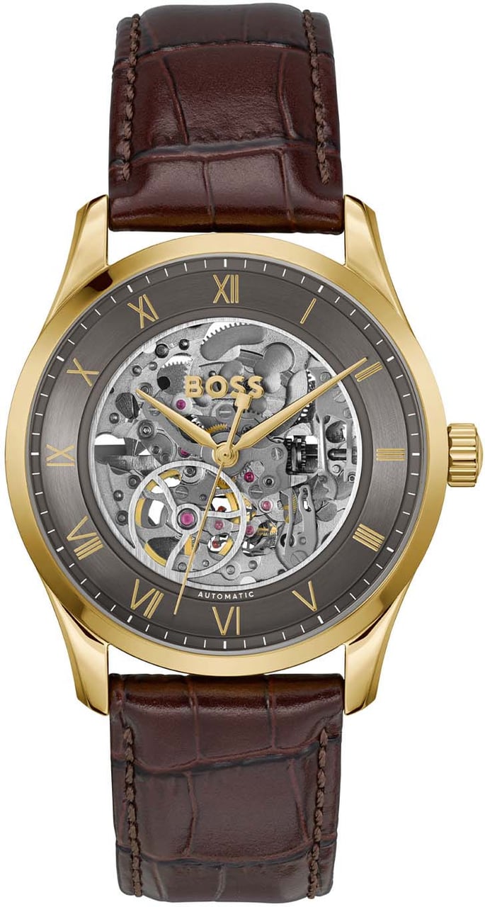 Boss HB hrn lr br PRINCIPE SKELETON 41mm Goud