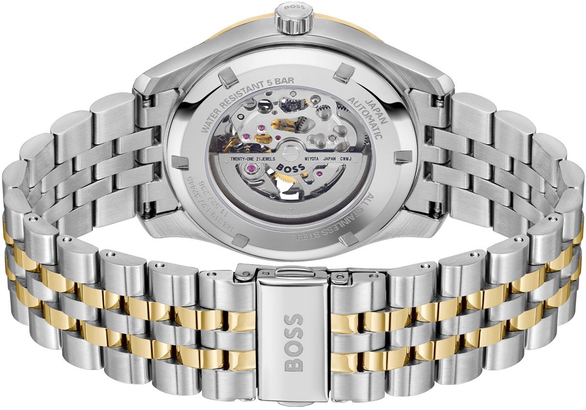 Boss HB hrn bico PRINCIPE SKELETON 41mm Zilver