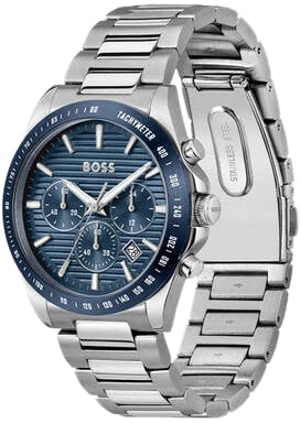 Boss HB hrn stl STRIKE CHRONO 41mm Zilver