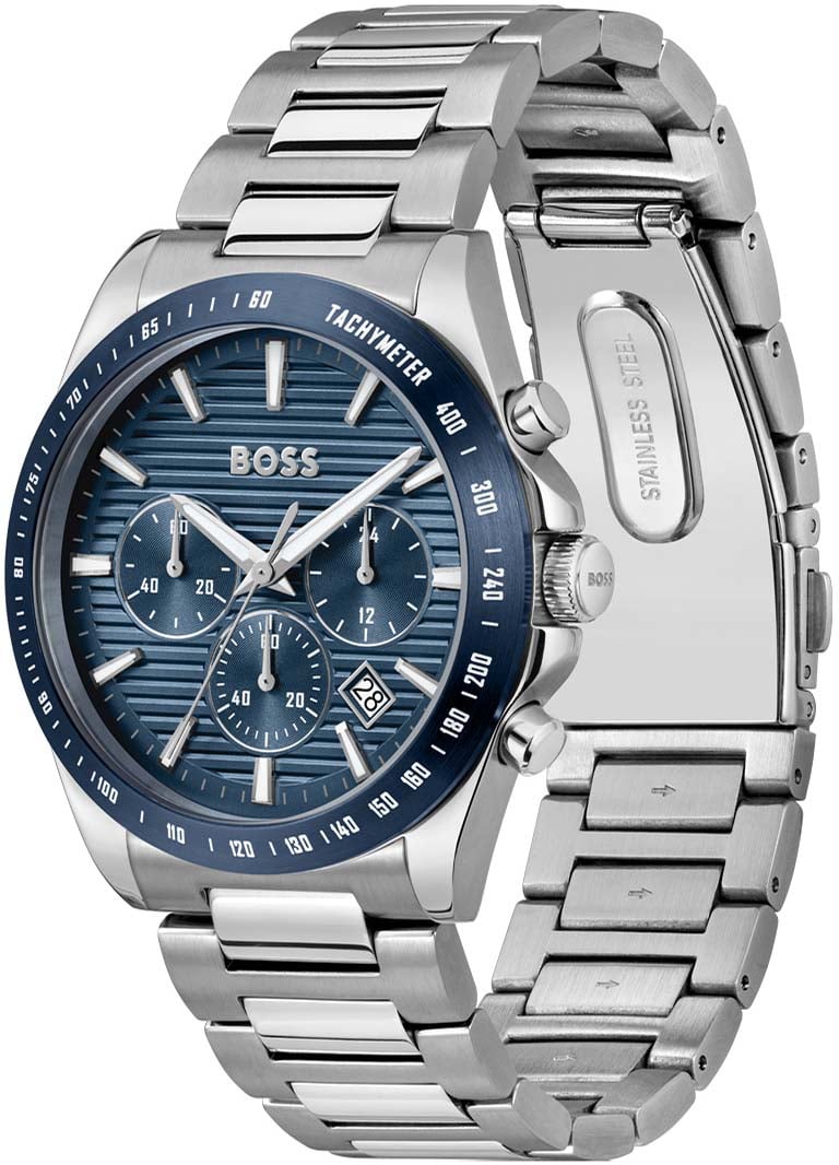 Boss HB hrn stl STRIKE CHRONO 41mm Zilver