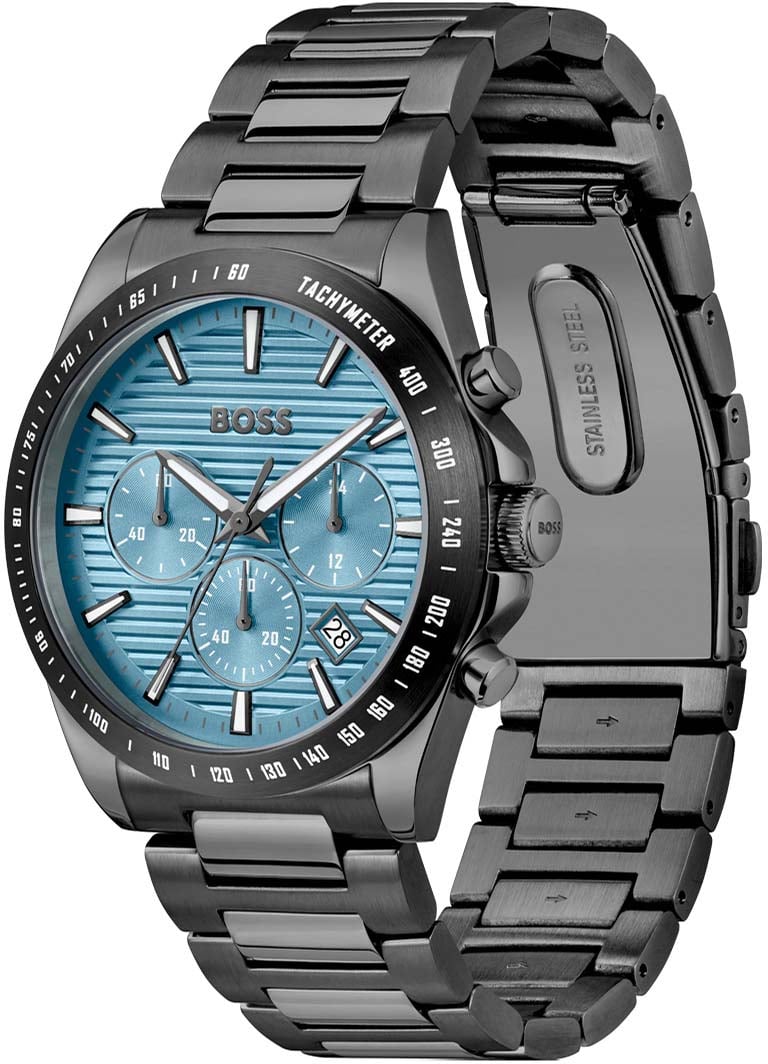 Boss HB hrn gr ip STRIKE CHRONO 41mm Grijs