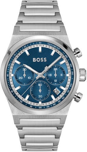 Boss BOSS HB1514250 CANDOR CHRONO Herenhorloge 41mm Zilver