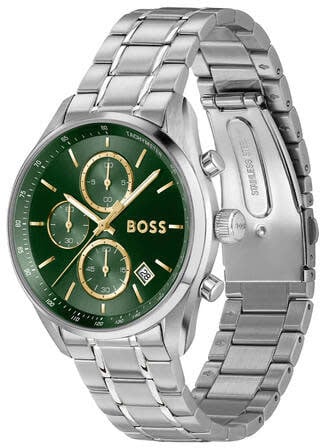 Boss BOSS HB1514265 GRAND PRIX 40 Herenhorloge 40mm Zilver