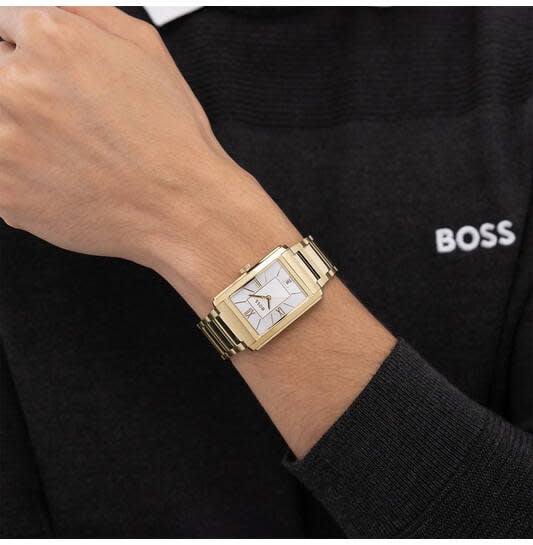 Boss BOSS HB1514280 PRINCIPLE DRESS Herenhorloge 28x39mm Goud