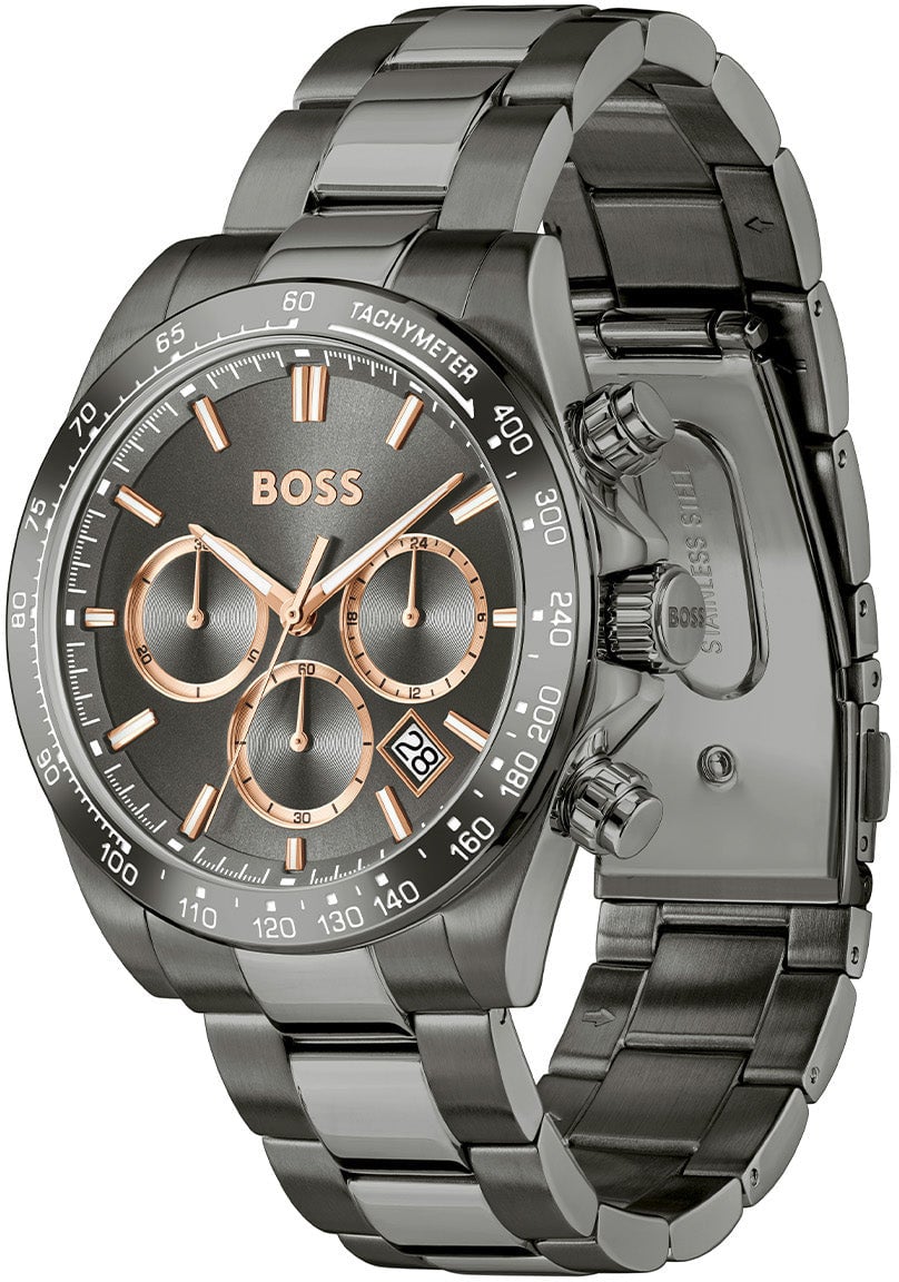 BOSS HB1514299 HERO 2.0 Herenhorloge 43mm Grijs