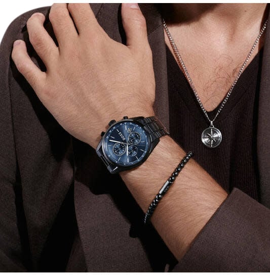 Boss BOSS HB1514314 GRAND PRIX 44mm Zwart