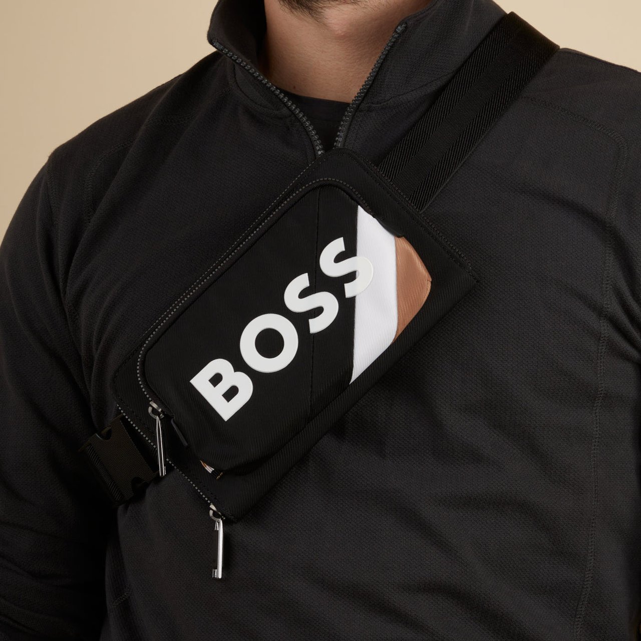 Boss Hugo Boss BOSS - Tas - BeigeZwartWit Zwart