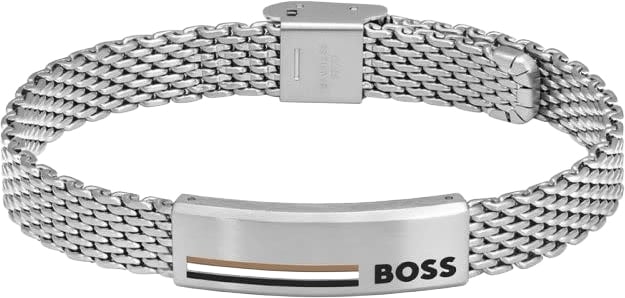 BOSS Armband HBJ1580611 Alen Staal Schakelarmband 18-21cm Zilver