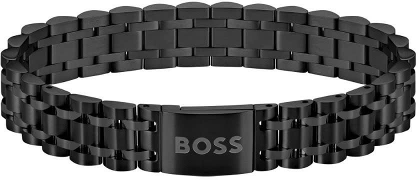 Boss BOSS HBJ1580646 OWAN Mannen Armband 19cm Zwart