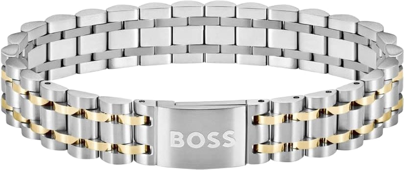 BOSS HBJ1580647 OWAN Mannen Armband 19cm Zilver