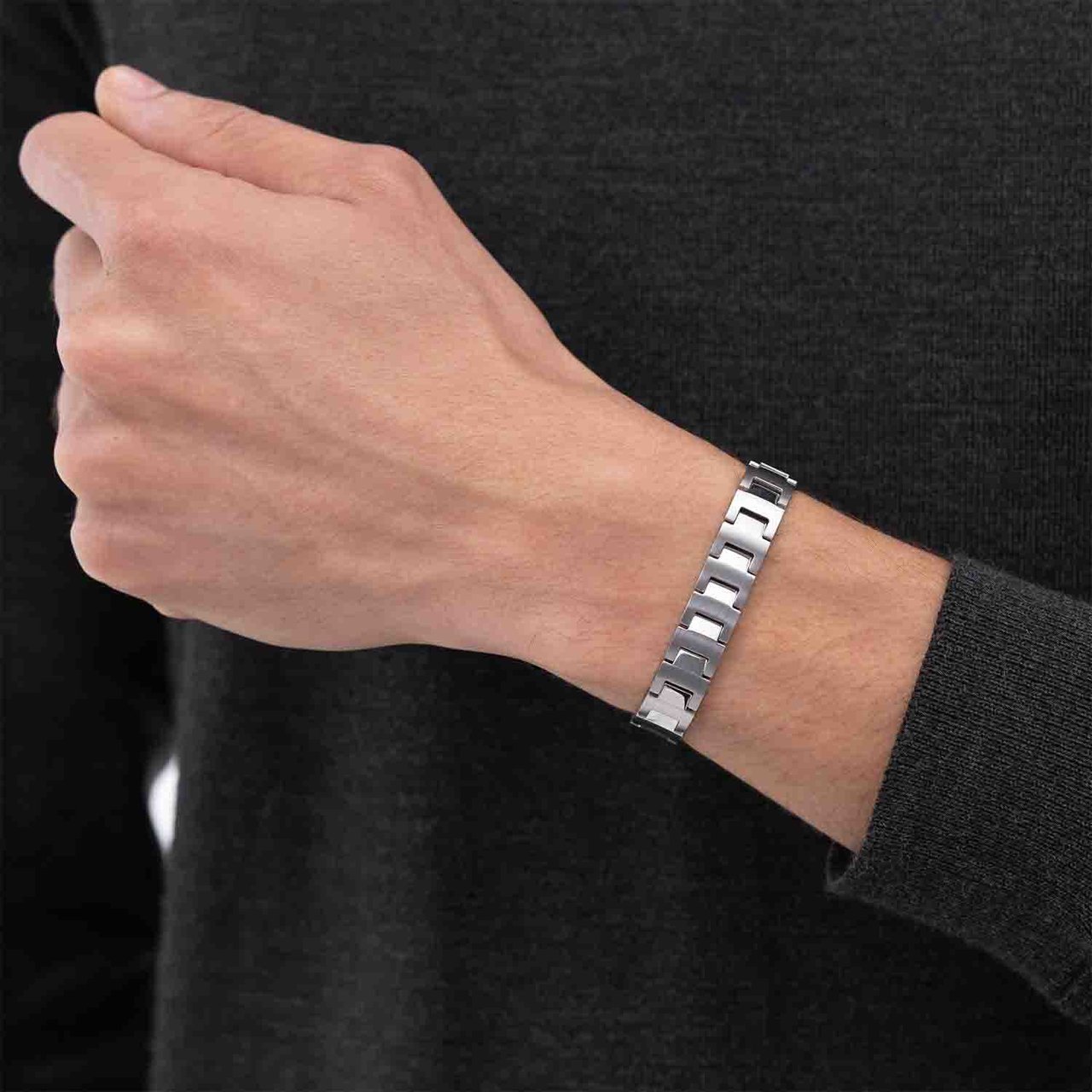 Boss Hugo Boss Heren Armband Staal HBJ1580751 19cm Zilver