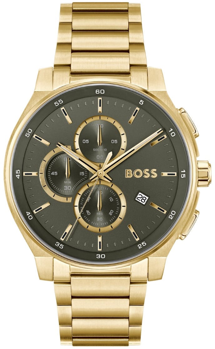 Boss Hugo Boss - Horloge - Groen Goud