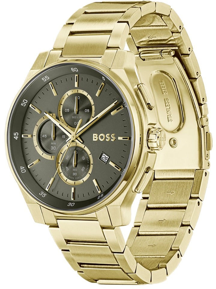 Boss Hugo Boss - Horloge - Groen Goud