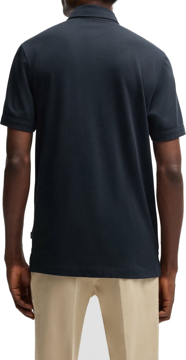 Boss Press Polo Blauw