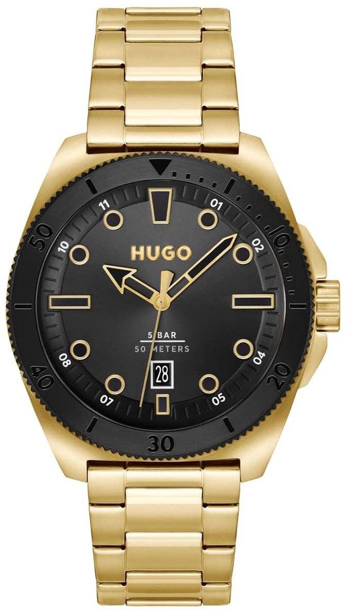 Boss Hugo Boss Orange Visit HU1530304 Herenhorloge 44mm Goud