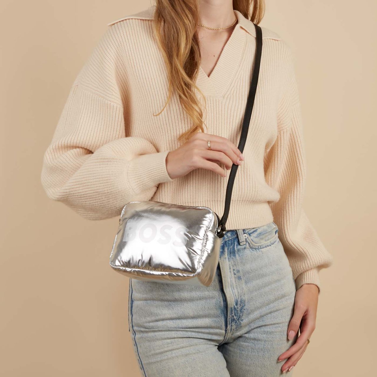 Boss Boss Crossbody Tas Zilver