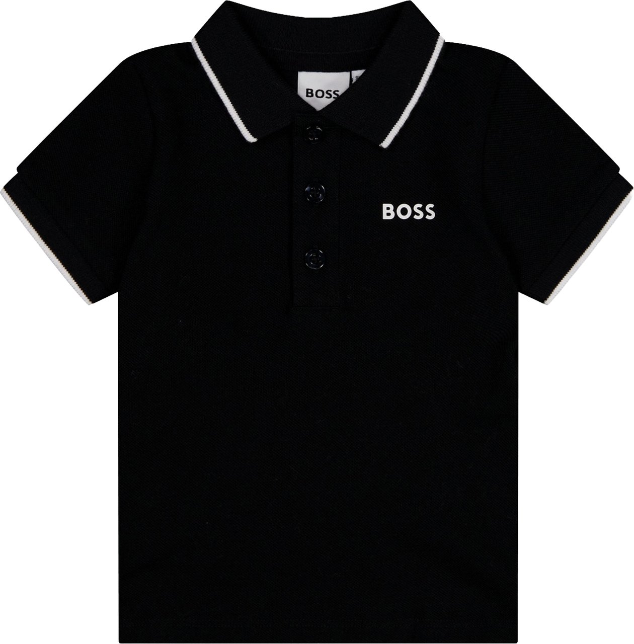 Boss Baby Jongens Polo In Zwart Zwart