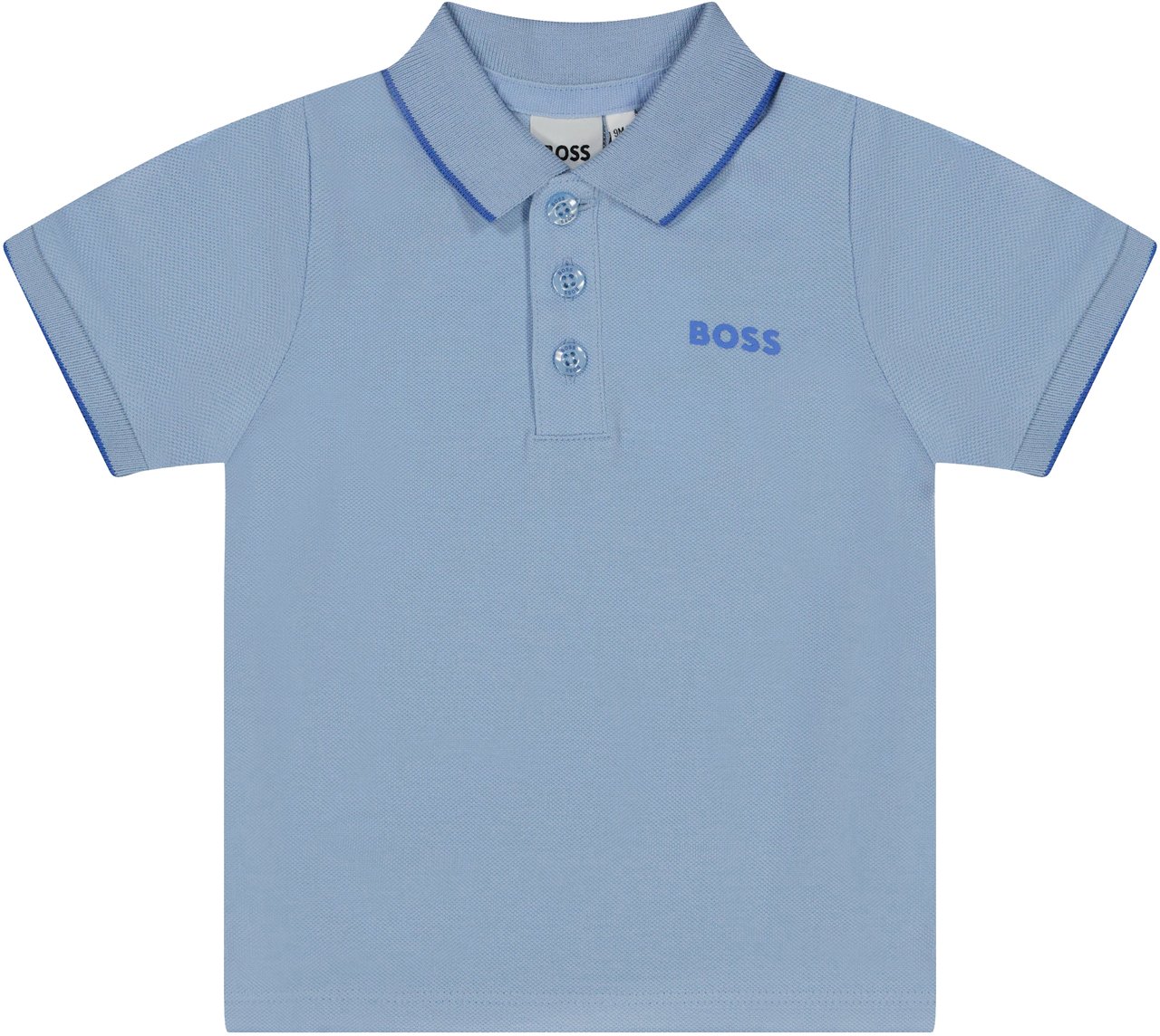Boss Boss Baby Jongens Polo In Licht Blauw Blauw