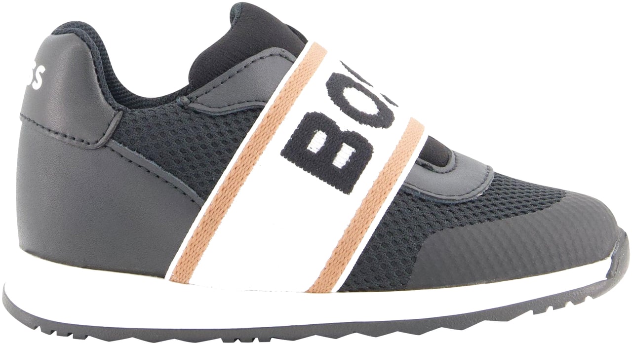 Boss Boss Jongens Sneakers In Zwart Zwart